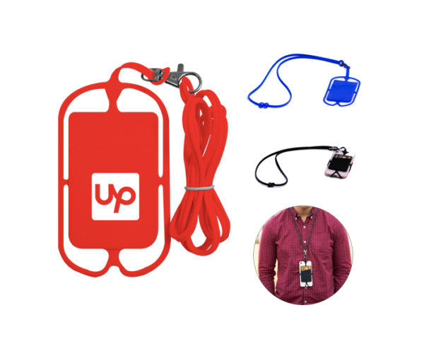 COLLAR PORTA CELULAR CON TARJETERO LASTIC